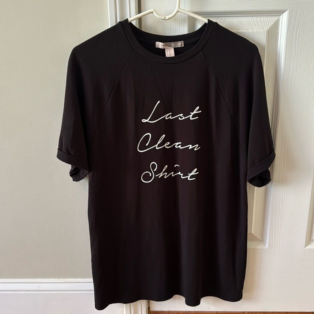Forever 21 oversized black shirt